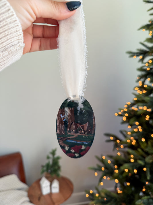 Snow's Cottage - Storybook Ornament