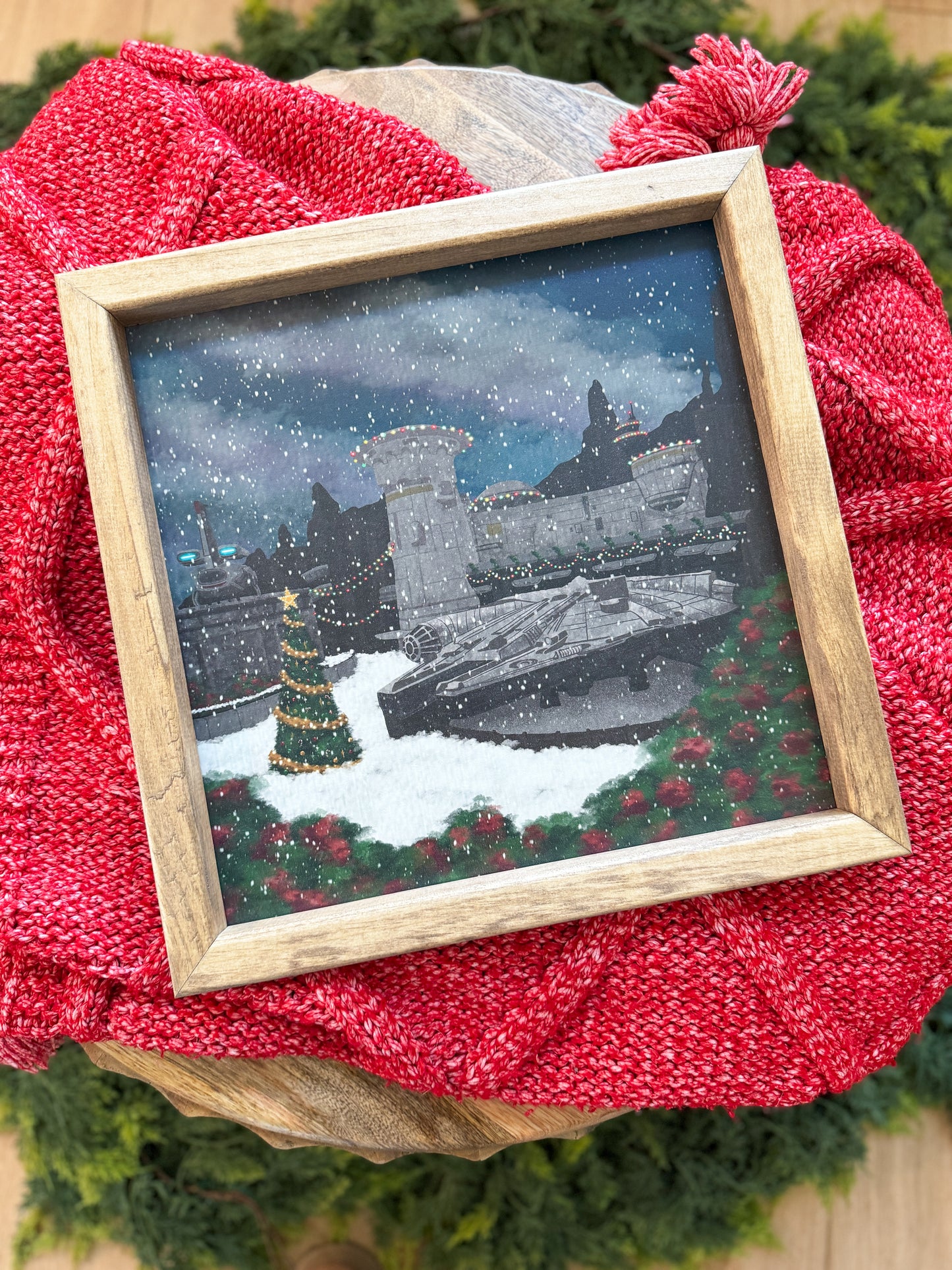 Christmas in the Galaxy Framed Sign