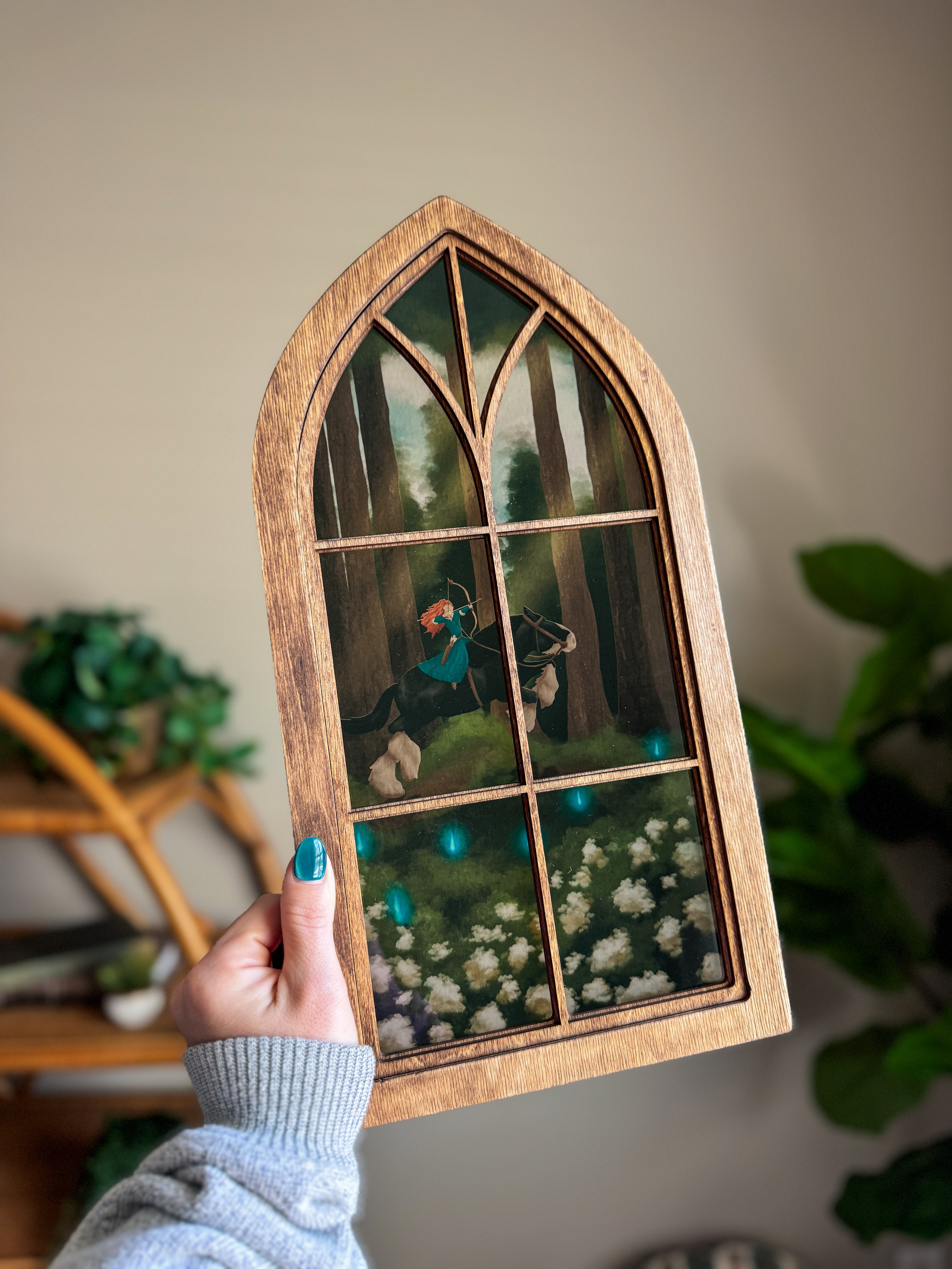 Chase The Wind - Cathedral Window Sign
