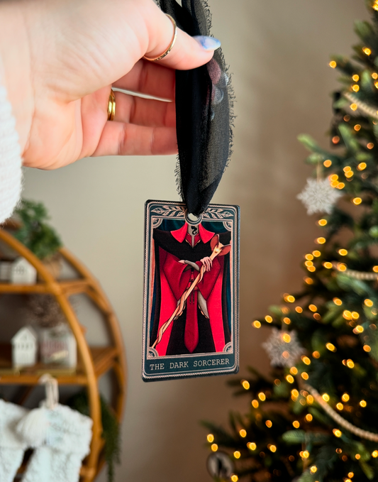 The Dark Sorcerer - Tarot Card Ornament