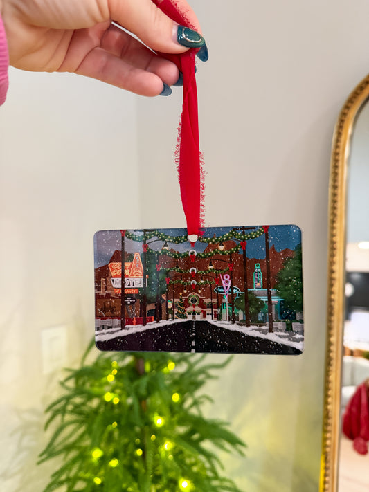 Merry Route 66 Ornament