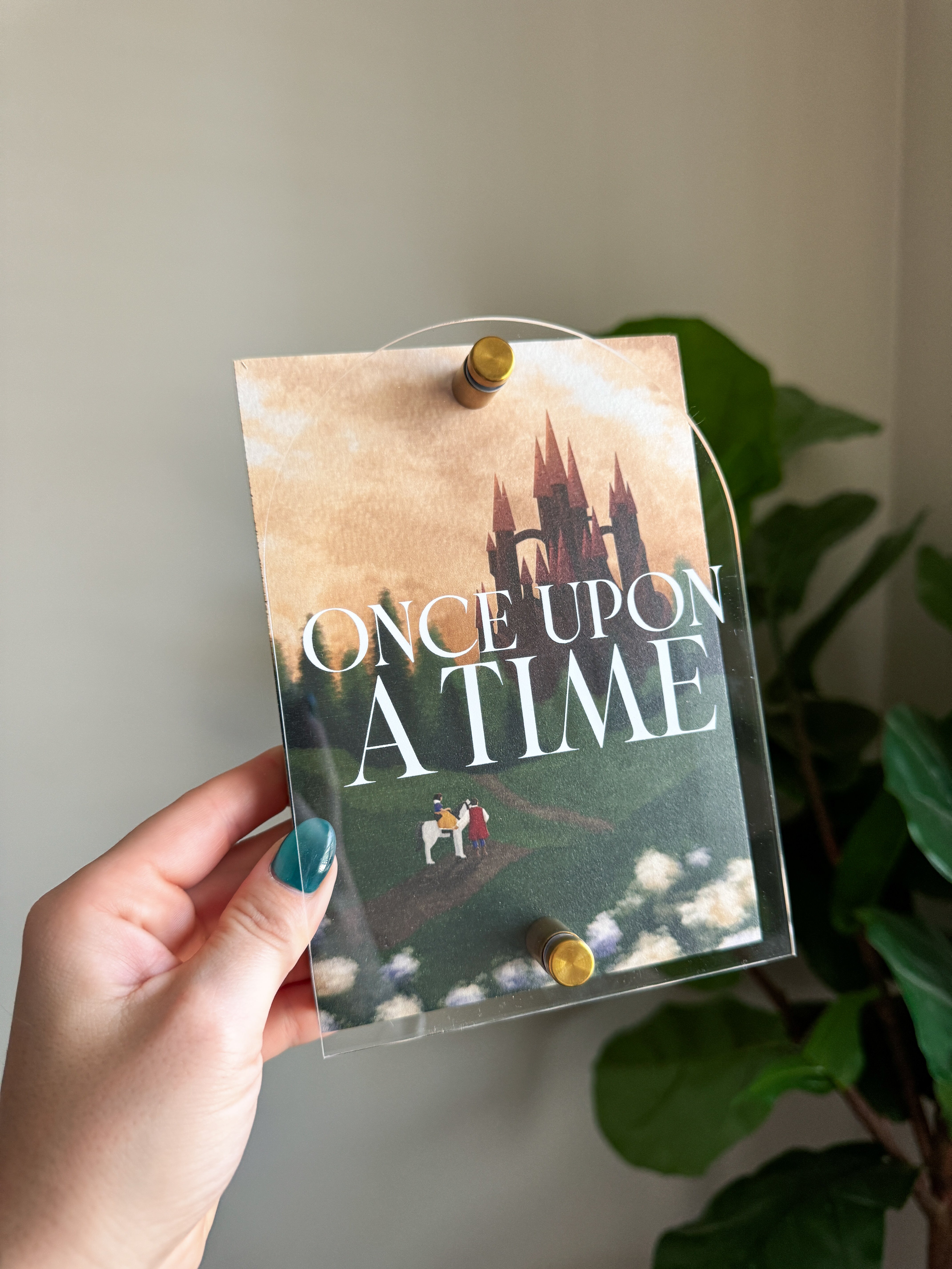 Once Upon A Time Mini Block Sign – Castle Bound Supply Co