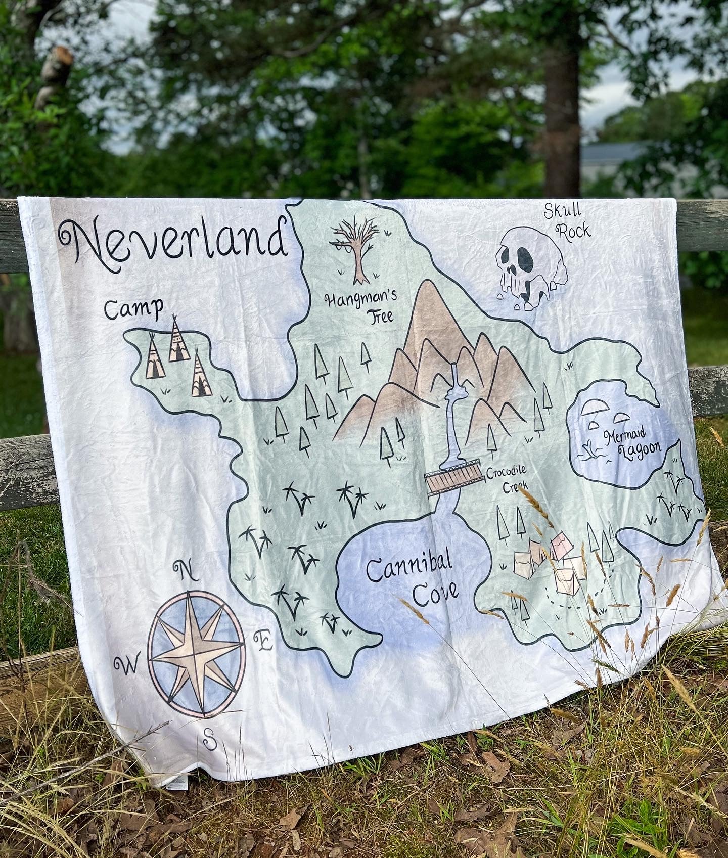 Neverland Map Blanket