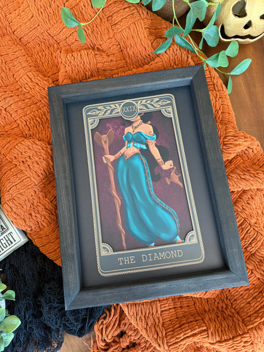 The Diamond - Tarot Card Framed Sign