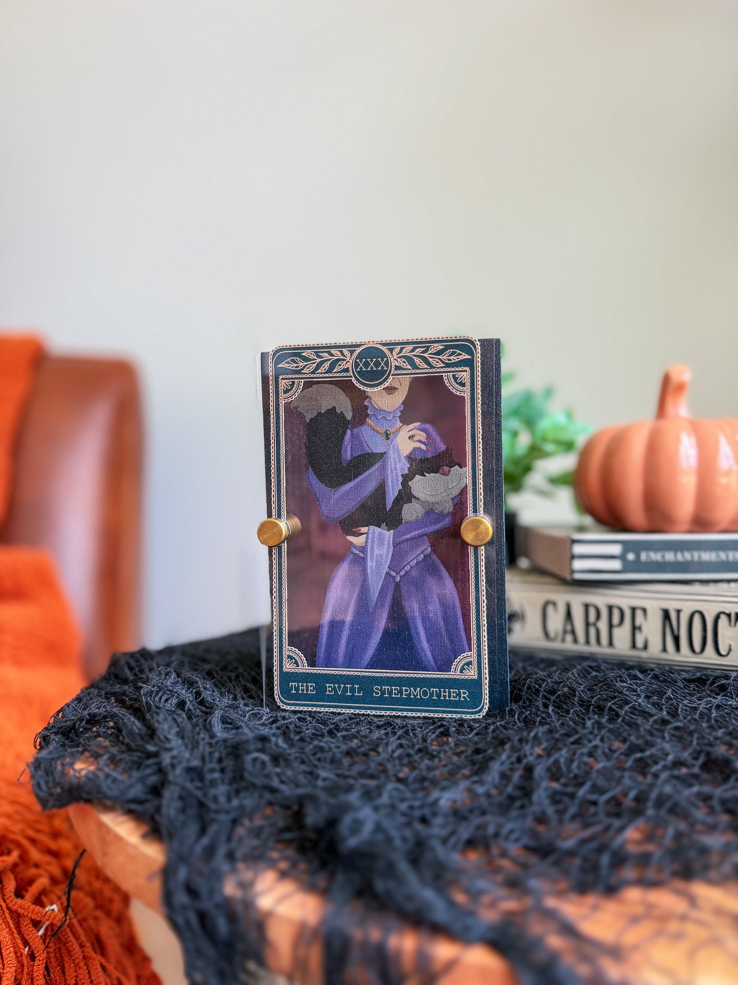 The Evil Stepmother - Tarot Card Mini Sign