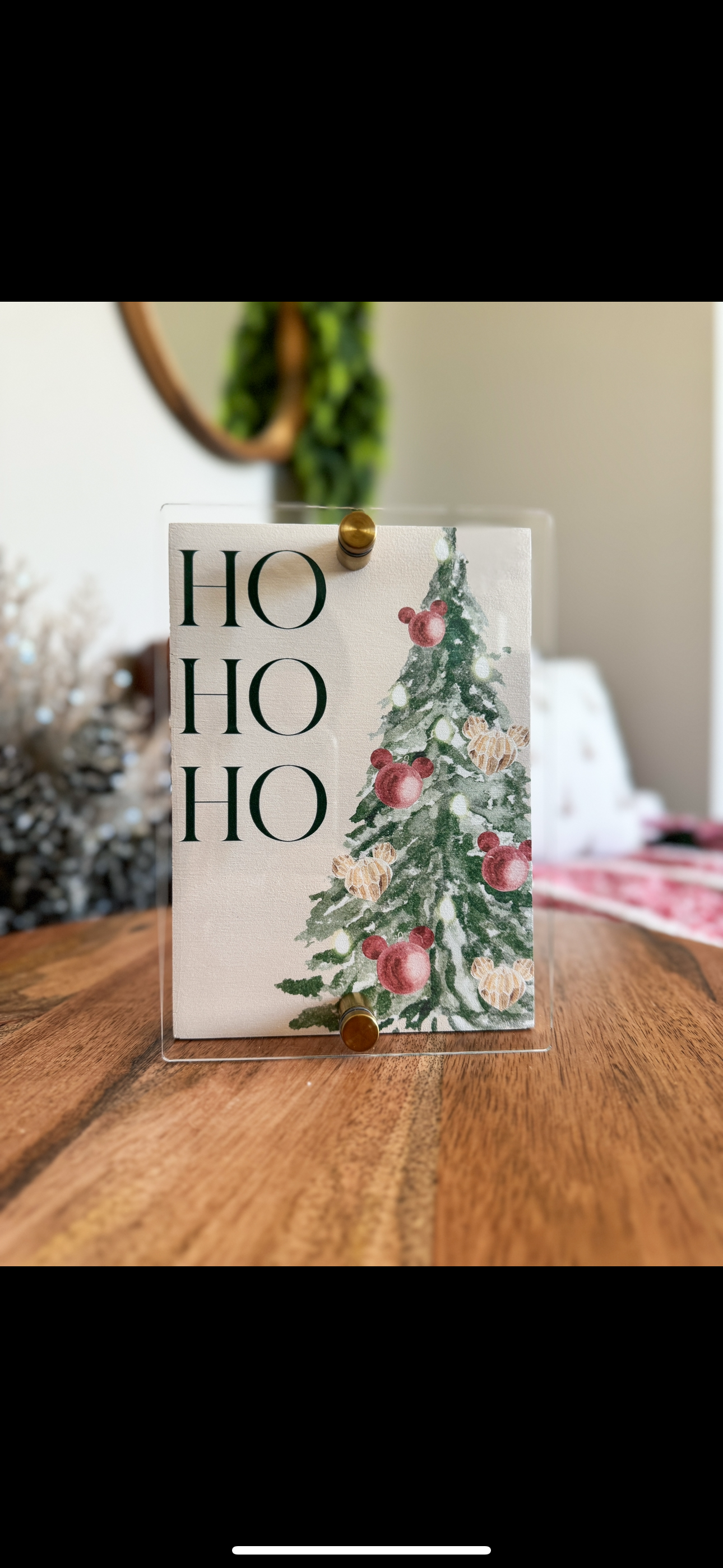 Ho Ho Ho Mini Block Sign