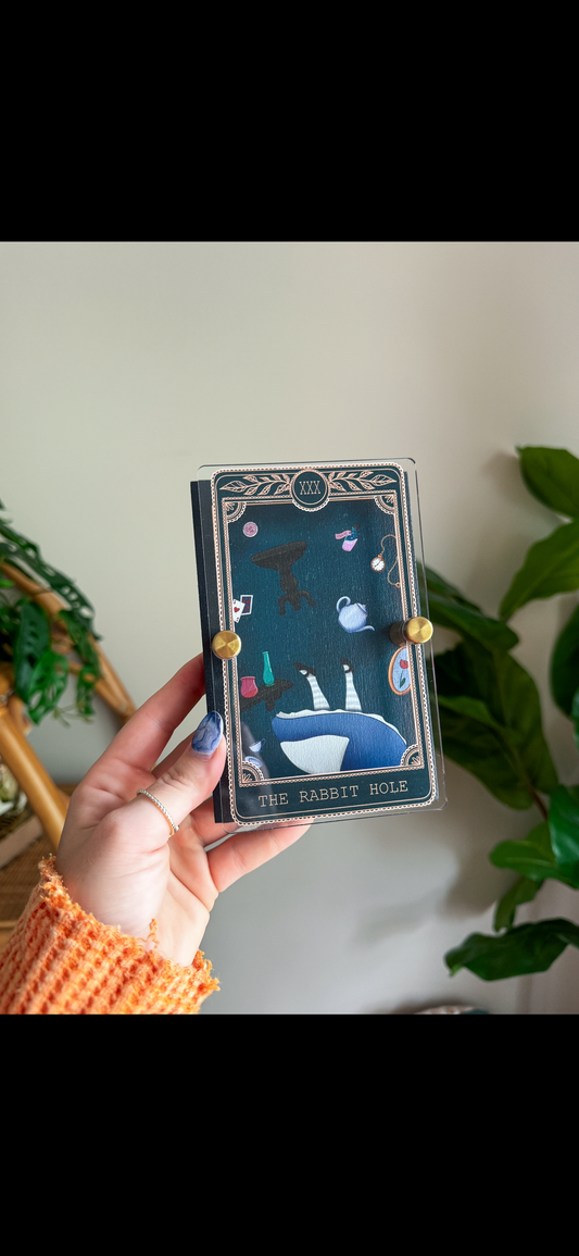Rabbit Hole - Tarot Card Mini Sign