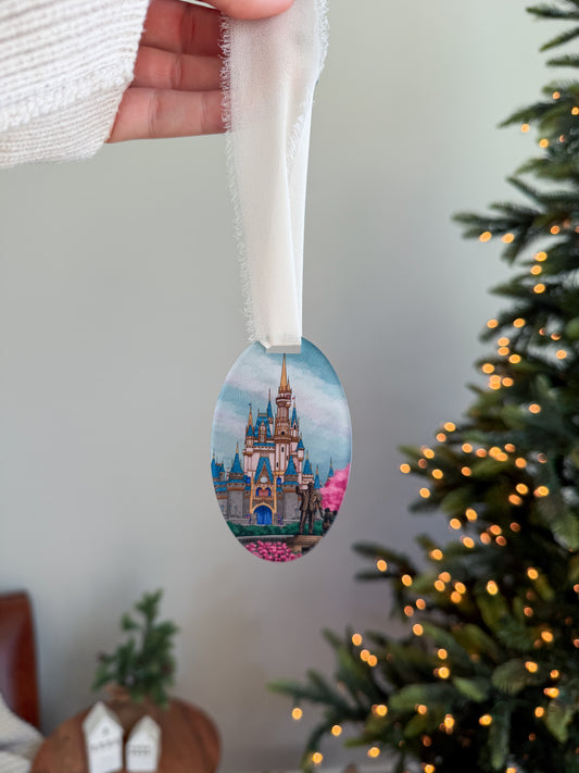 WDW Happy Place Castle - Storybook Ornament