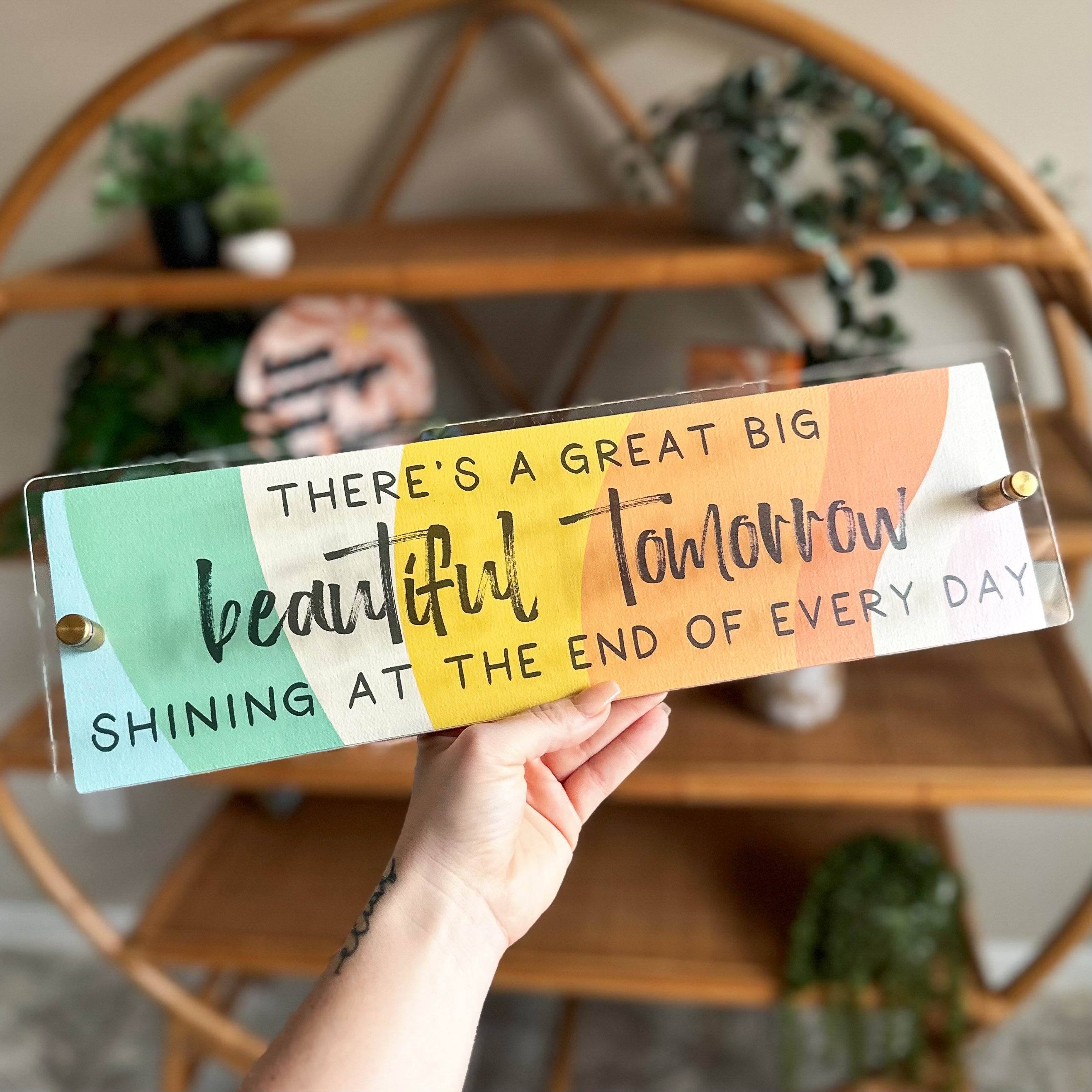 Beautiful Tomorrow Block Sign