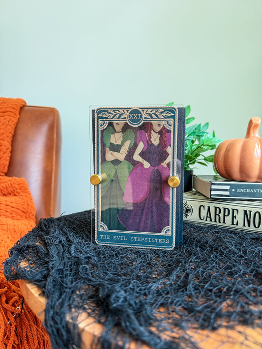 The Evil Stepsisters - Tarot Card Mini Sign