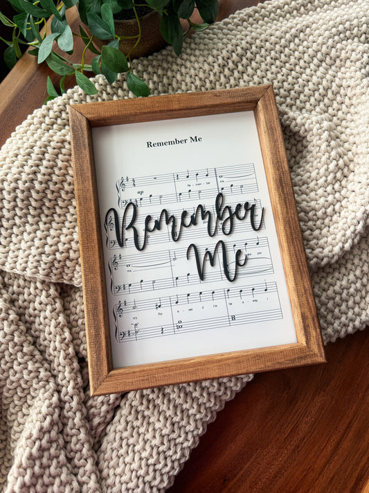 Remember Me - Magical Playlist Sign