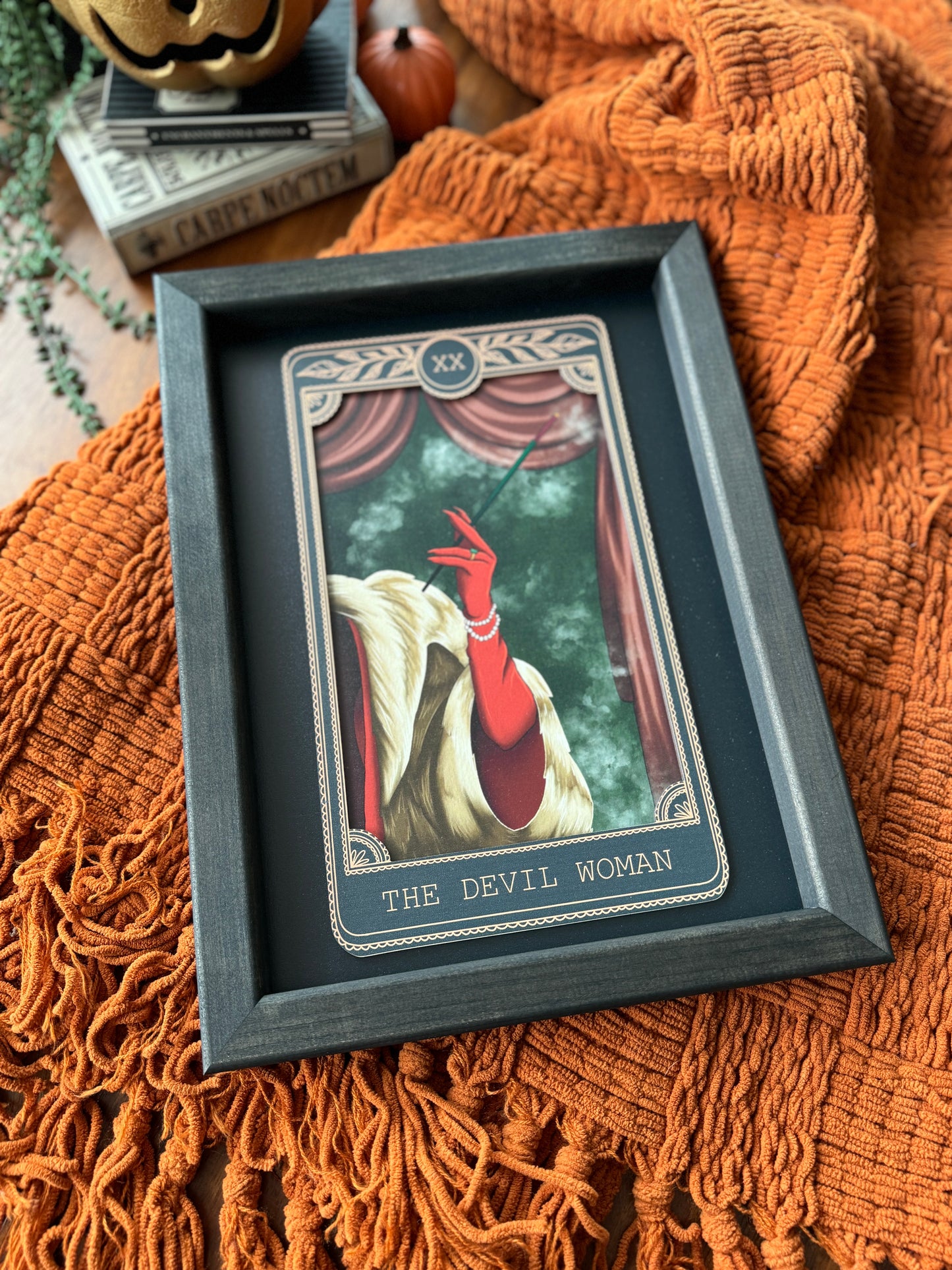 The Devil Woman - Tarot Card Framed Sign