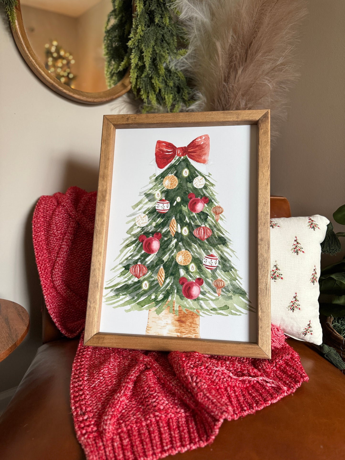 Vintage Tree Framed Sign