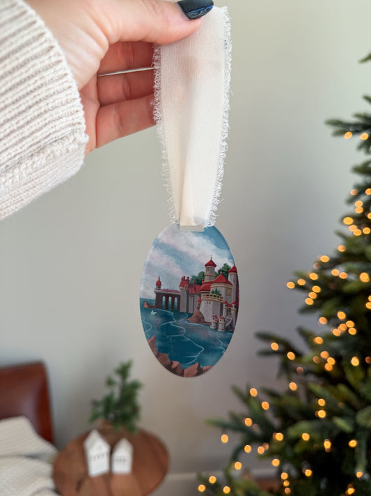 Prince Eric's Castle - Storybook Ornament