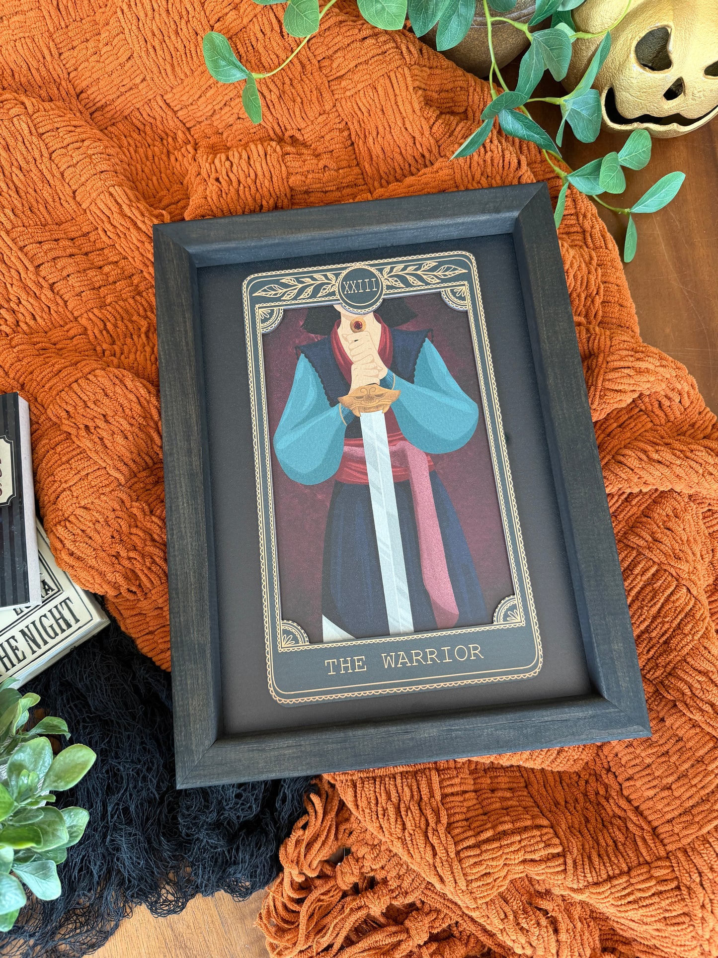 The Warrior - Tarot Card Framed Sign