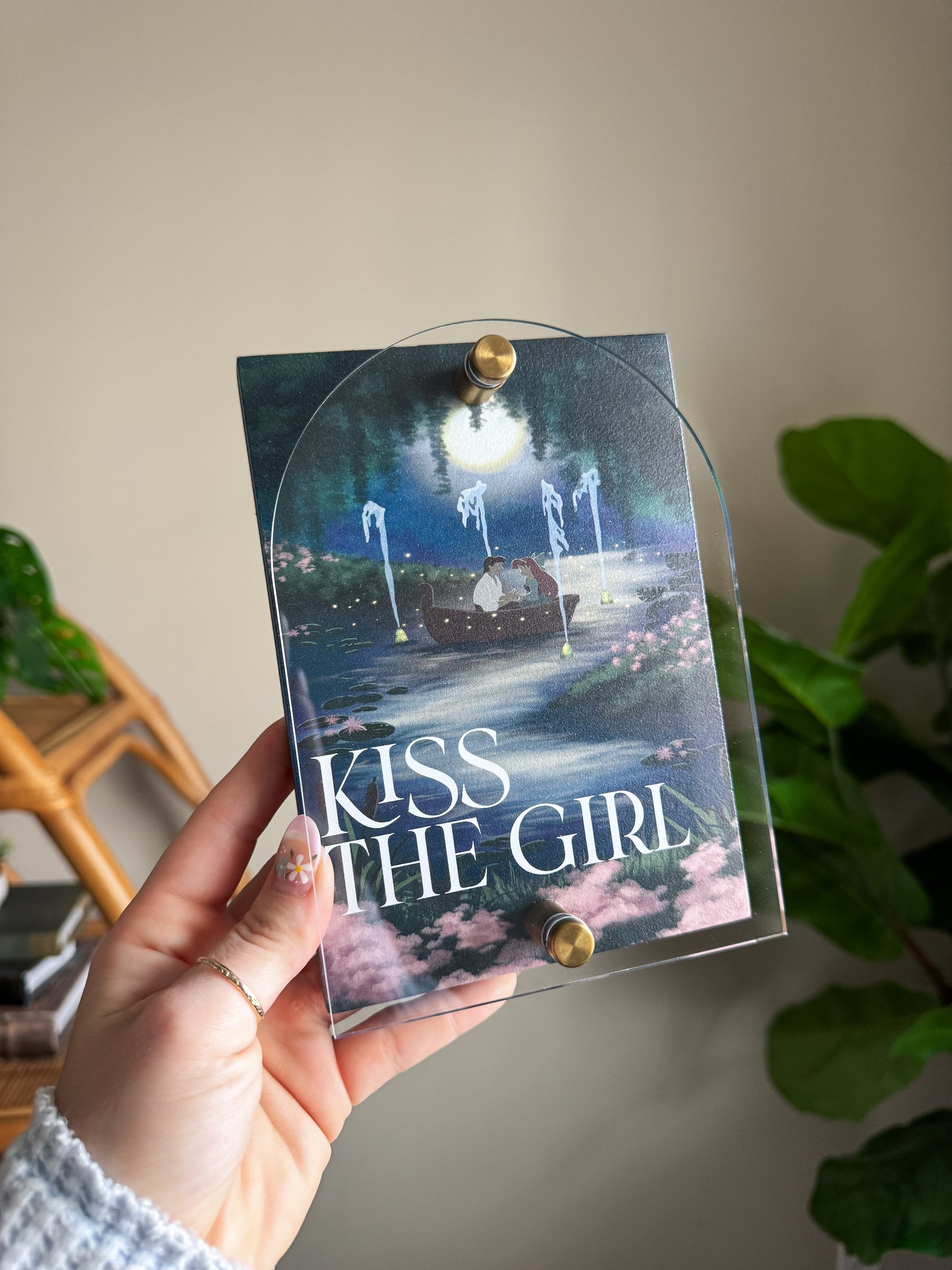 Kiss The Girl Mini Block Sign