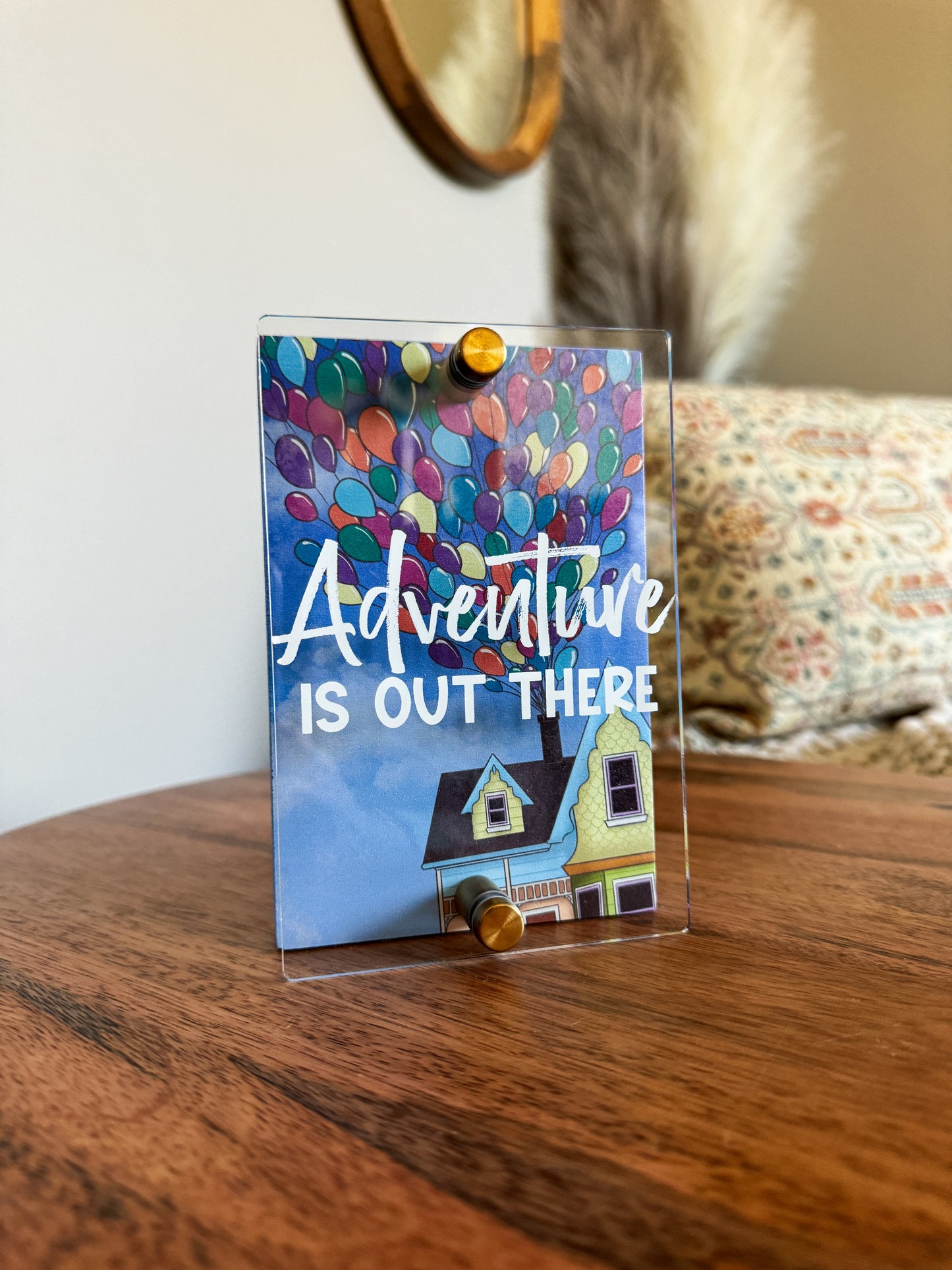 Adventure Is Out There Mini Block Sign