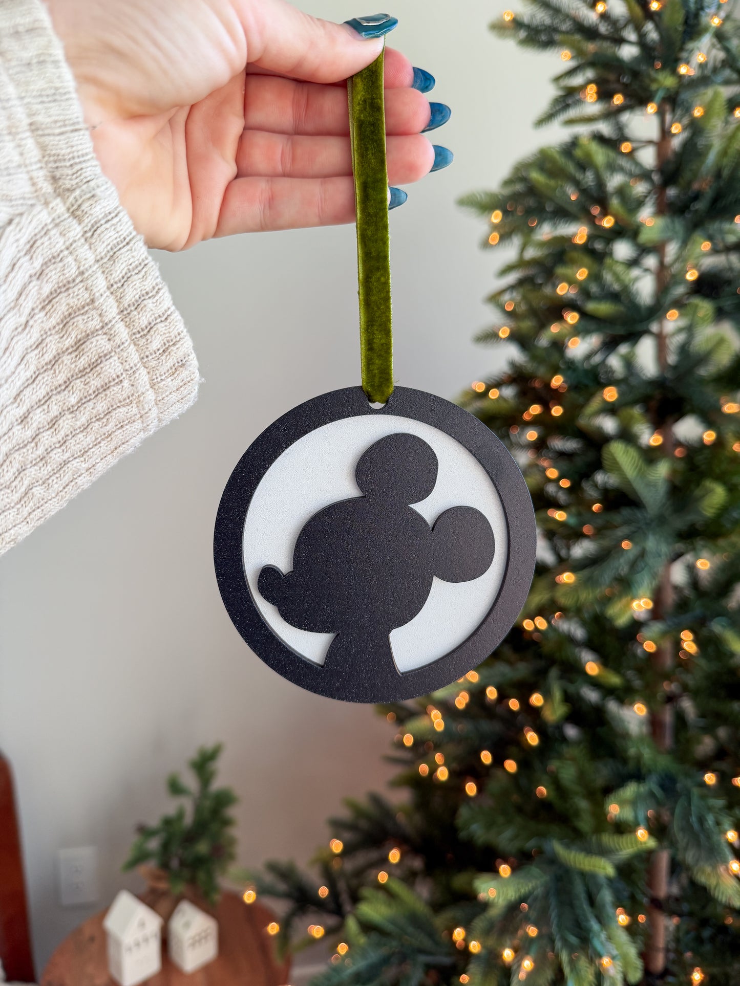 Mouse Silhouette Ornament