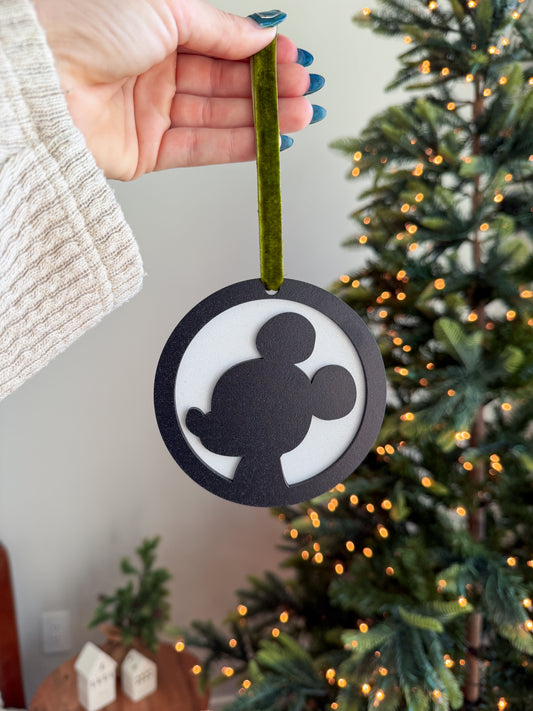 Mouse Silhouette Ornament