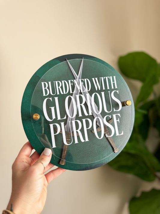 Glorious Purpose Mini Sign