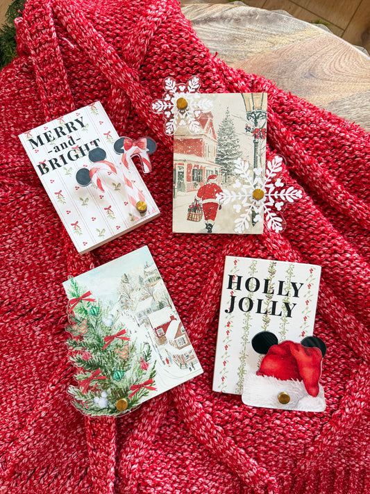 Vintage Christmas Mini Block SET