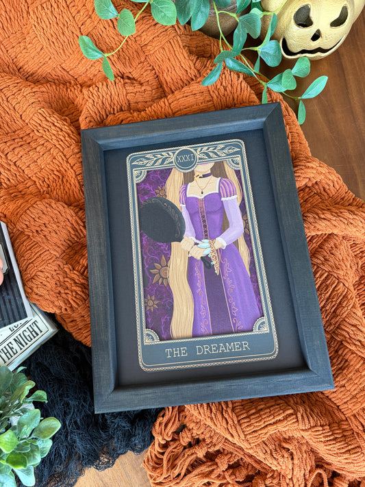 The Dreamer - Tarot Card Framed Sign