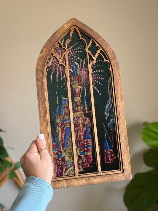 Nighttime Spectacular Castle - Cathedral Window Sign