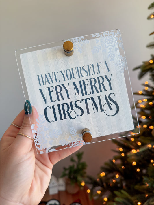 Very Merry Block Sign