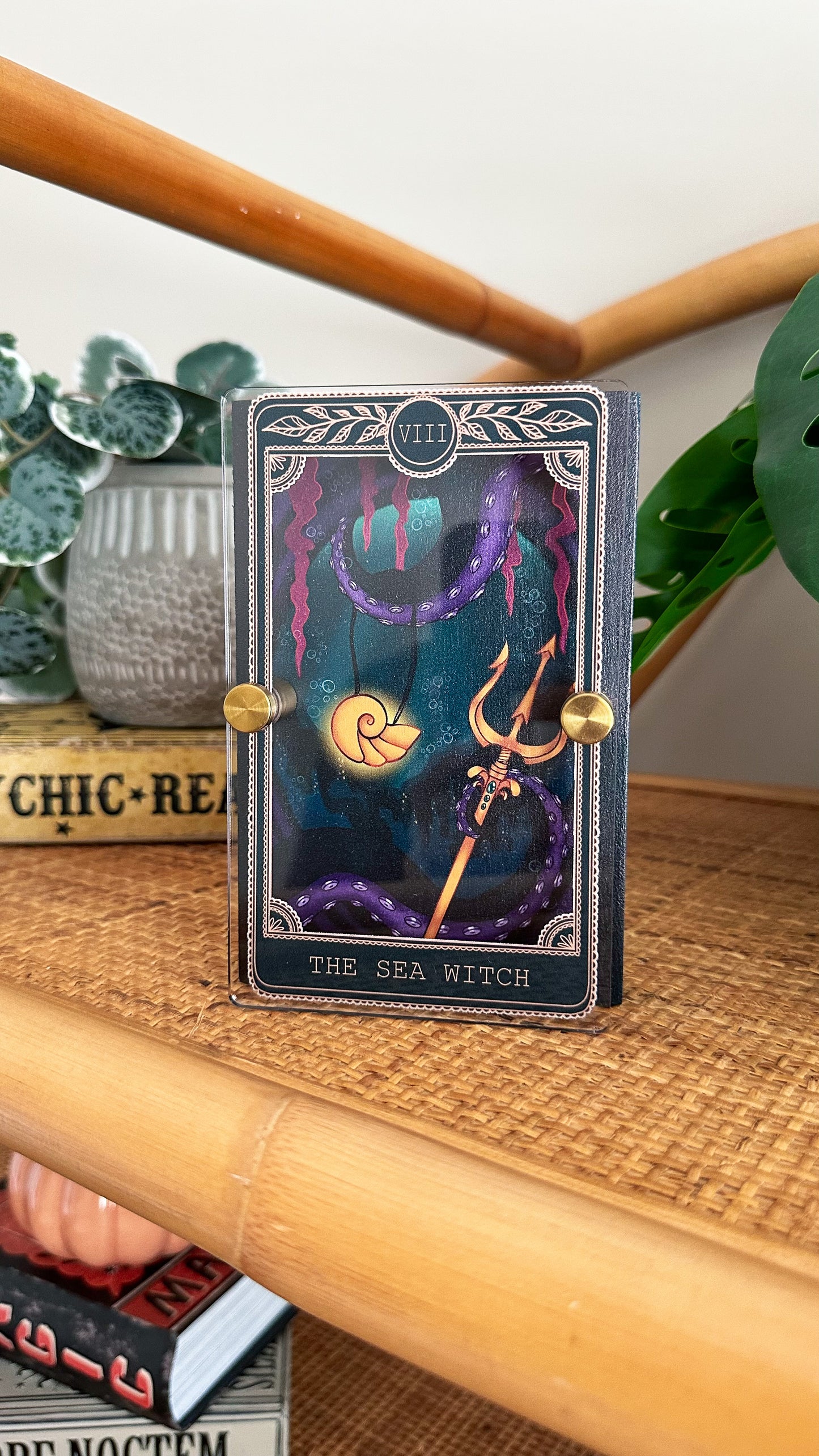 The Sea Witch - Tarot Card Mini Sign