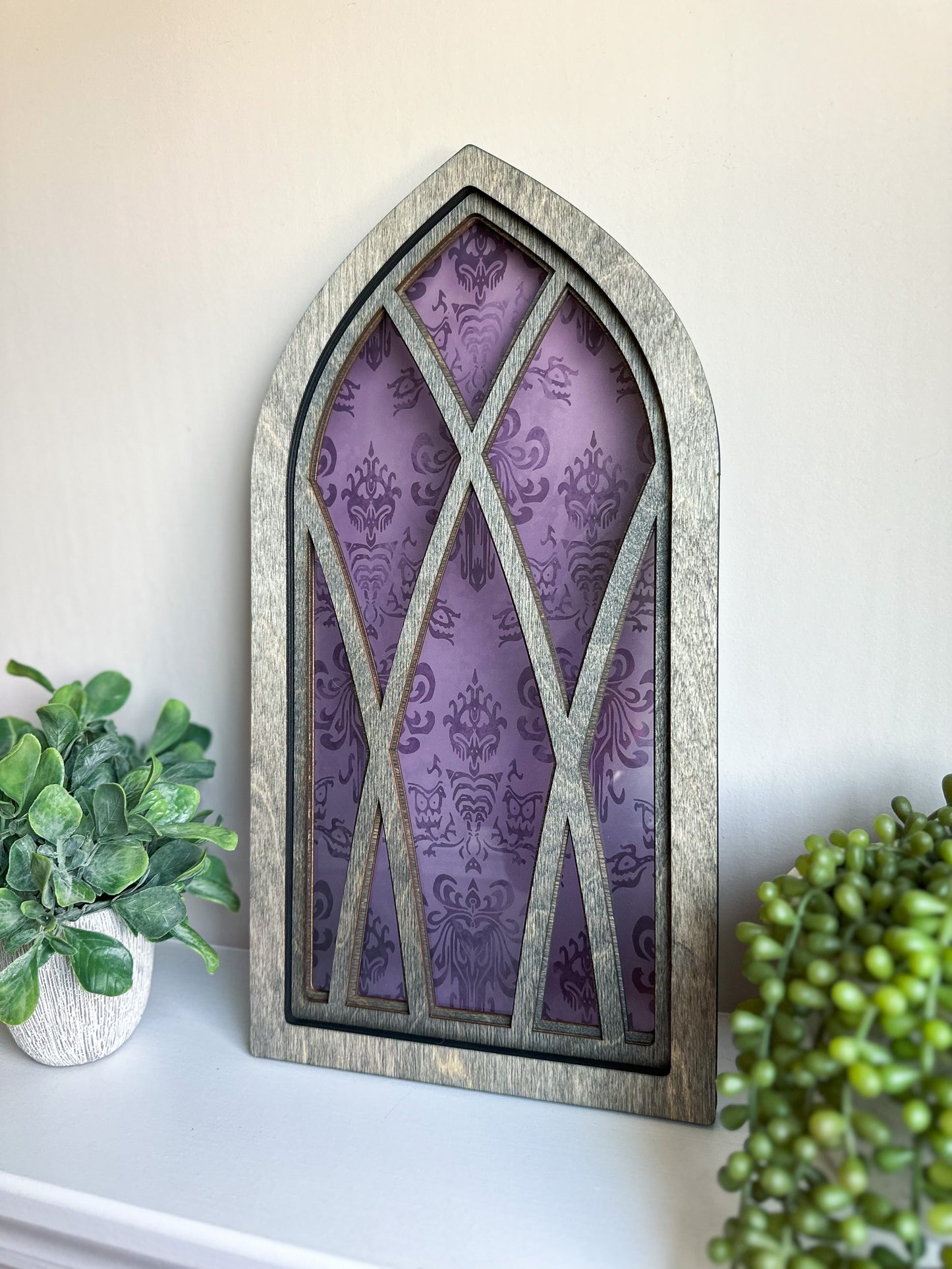 Ghoulish Delight - Cathedral Window Sign