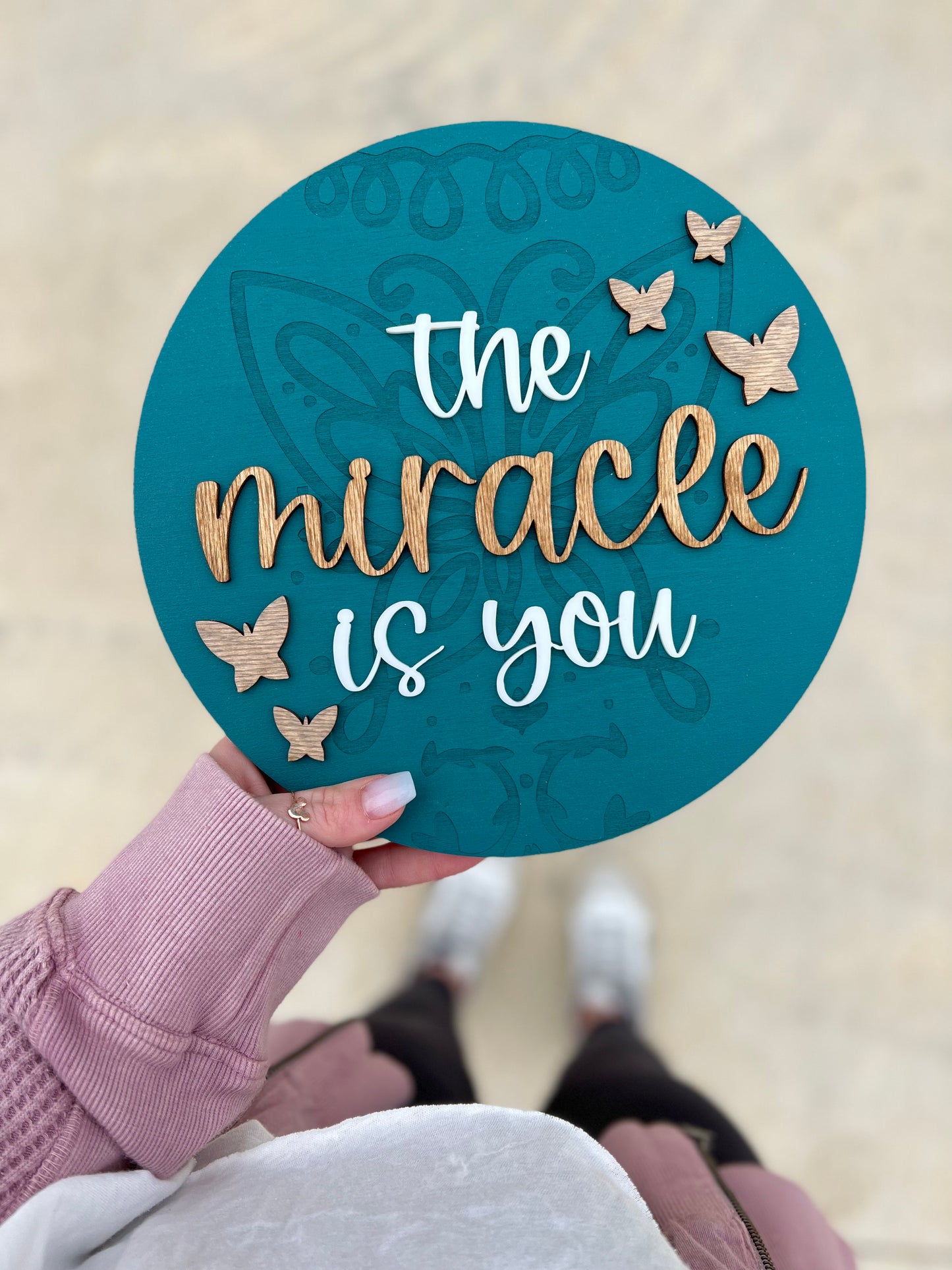 Miracle is You Mini Sign
