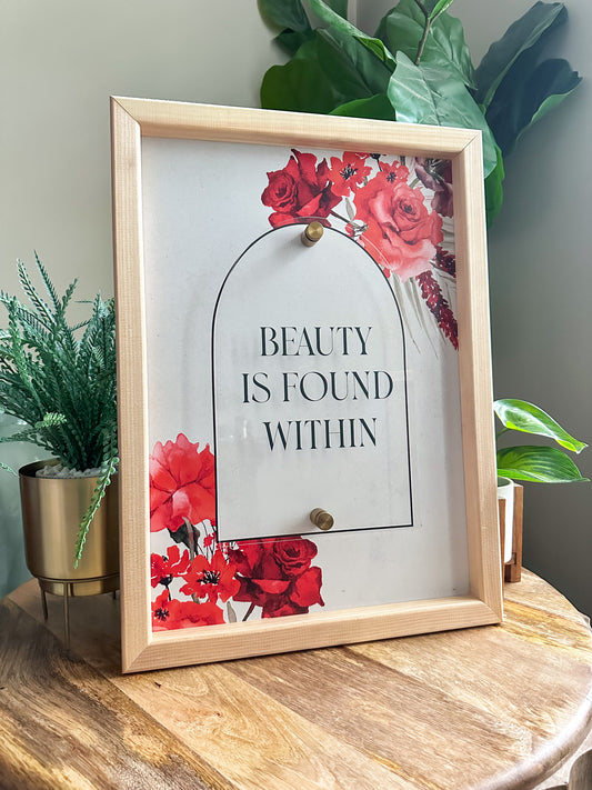 Beauty Floral Sign
